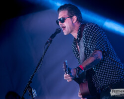 Manu Lanvin (guitar, vocals).Gérard et Manu Lanvin @ Festiverbant, Festival Rock Compesières (Geneva), Switzerland, 20.08.2022.(c) Christophe Losberger
