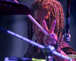 Jimmy Montout (drums).
Jam Manu Lanvin @ Festiverbant, Festival Rock Compesières (Geneva), Switzerland, 20.08.2022.
(c) Christophe Losberger