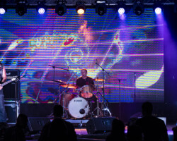 Alex (guitar), Laurent (drums), Lucien (bass).Riff Shot @ Festiverbant, Festival Rock Compesières (Geneva), Switzerland, 19.08.2022.(c) Christophe Losberger