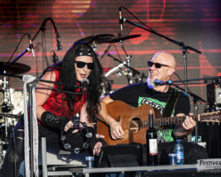 Maggy Luyten (vocals), Christophe Godin (guitar, vocals).Akoustik' Thrill @ Festiverbant, Festival Rock Compesières (Geneva), Switzerland, 20.08.2022.(c) Christophe Losberger