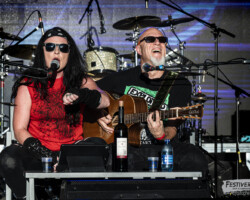Maggy Luyten (vocals), Christophe Godin (guitar, vocals).Akoustik' Thrill @ Festiverbant, Festival Rock Compesières (Geneva), Switzerland, 20.08.2022.(c) Christophe Losberger