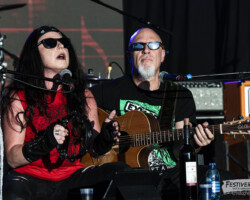 Maggy Luyten (vocals), Christophe Godin (guitar, vocals).Akoustik' Thrill @ Festiverbant, Festival Rock Compesières (Geneva), Switzerland, 20.08.2022.(c) Christophe Losberger
