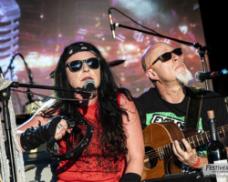 Maggy Luyten (vocals), Christophe Godin (guitar, vocals).
Akoustik' Thrill @ Festiverbant, Festival Rock Compesières (Geneva), Switzerland, 20.08.2022.
(c) Christophe Losberger