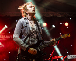 Drew Lowe (guitar, vocals).
Marco Mendoza @ Festiverbant, Festival Rock Compesières (Geneva), Switzerland, 19.8.2023.
(c) Christophe Losberger
