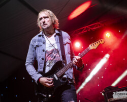 Drew Lowe (guitar, vocals).
Marco Mendoza @ Festiverbant, Festival Rock Compesières (Geneva), Switzerland, 19.8.2023.
(c) Christophe Losberger