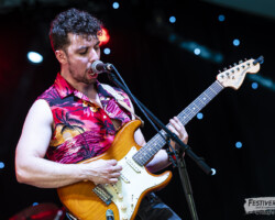 Tommy Grehan (vocals, guitar).Seven7 @ Festiverbant, Festival Rock Compesières (Geneva), Switzerland, 19.8.2023.(c) Christophe Losberger