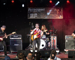 Arran McSporran (bass), Nicolas Meier (guitar), Tommy Grehan (vocals, guitar), Patrick Mullen (drums).Seven7 @ Festiverbant, Festival Rock Compesières (Geneva), Switzerland, 19.8.2023.(c) Christophe Losberger