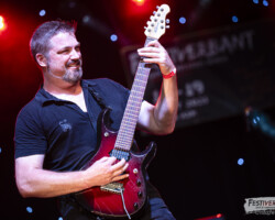 Nicolas Meier (guitar).Seven7 @ Festiverbant, Festival Rock Compesières (Geneva), Switzerland, 19.8.2023.(c) Christophe Losberger