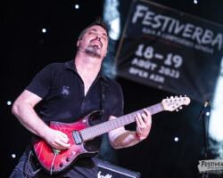 Nicolas Meier (guitar).Seven7 @ Festiverbant, Festival Rock Compesières (Geneva), Switzerland, 19.8.2023.(c) Christophe Losberger