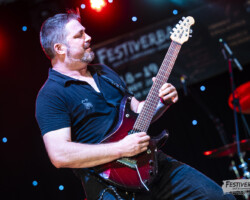 Nicolas Meier (guitar).Seven7 @ Festiverbant, Festival Rock Compesières (Geneva), Switzerland, 19.8.2023.(c) Christophe Losberger