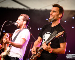 Chris Wall (vocals, guitar, harmonica), Sergio Barbieri (guitar).
Spit Reckless @ Festiverbant, festival rock LanDEcy (Geneva), Switzerland, 23.08.2019.
(c) Christophe Losberger