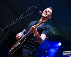 Chris Wall (vocals, guitar, harmonica).
Spit Reckless @ Festiverbant, Festival Rock Compesières (Geneva), Switzerland, 19.8.2023.
(c) Christophe Losberger