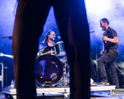 Sergio Barbieri (guitar), Gilbert "Gibs" Marin (bass), VG Greg Richardson (drums).
Spit Reckless @ Festiverbant, Festival Rock Compesières (Geneva), Switzerland, 19.8.2023.
(c) Christophe Losberger