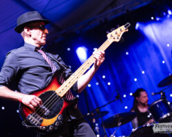 Gilbert "Gibs" Marin (bass), VG Greg Richardson (drums).
Spit Reckless @ Festiverbant, Festival Rock Compesières (Geneva), Switzerland, 19.8.2023.
(c) Christophe Losberger