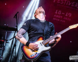 Chris Wall (vocals, guitar, harmonica).
Spit Reckless @ Festiverbant, Festival Rock Compesières (Geneva), Switzerland, 19.8.2023.
(c) Christophe Losberger