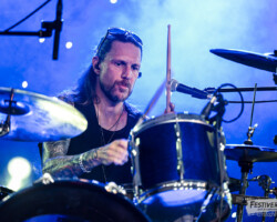 VG Greg Richardson (drums).
Spit Reckless @ Festiverbant, Festival Rock Compesières (Geneva), Switzerland, 19.8.2023.
(c) Christophe Losberger
