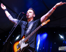 Chris Wall (vocals, guitar, harmonica).
Spit Reckless @ Festiverbant, Festival Rock Compesières (Geneva), Switzerland, 19.8.2023.
(c) Christophe Losberger