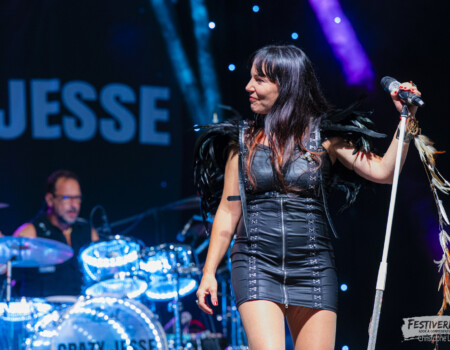 Jesse (vocals), Nico (drums).Crazy Jesse @ Festiverbant, Festival Rock Compesières (Geneva), Switzerland, 23.8.2025.(c) Christophe Losberger