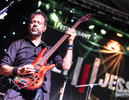 Cédric (bass).Crazy Jesse @ Festiverbant, Festival Rock Compesières (Geneva), Switzerland, 23.8.2025.(c) Christophe Losberger