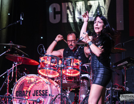 Jesse (vocals), Nico (drums).Crazy Jesse @ Festiverbant, Festival Rock Compesières (Geneva), Switzerland, 23.8.2025.(c) Christophe Losberger