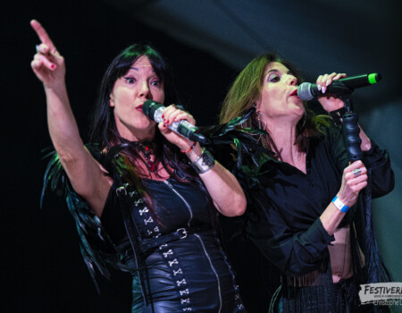Jesse (vocals), Marion (vocals).Crazy Jesse @ Festiverbant, Festival Rock Compesières (Geneva), Switzerland, 23.8.2025.(c) Christophe Losberger