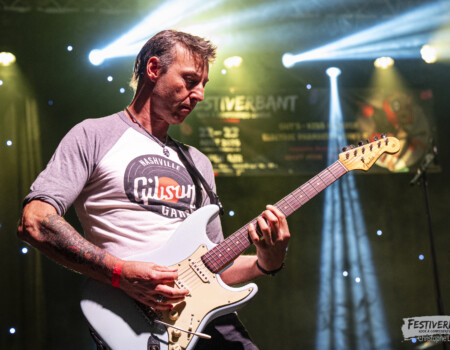 Stéphane Monbaron (guitar, vocals).Electric Paradise @ Festiverbant, Festival Rock Compesières (Geneva), Switzerland, 22.8.2025..(c) Christophe Losberger