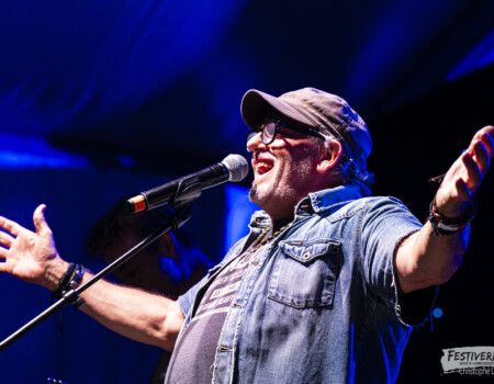 André Schmid (vocals).Electric Paradise @ Festiverbant, Festival Rock Compesières (Geneva), Switzerland, 22.8.2025..(c) Christophe Losberger