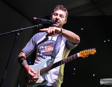 Stéphane Monbaron (guitar, vocals).Electric Paradise @ Festiverbant, Festival Rock Compesières (Geneva), Switzerland, 22.8.2025..(c) Christophe Losberger