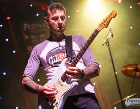 Stéphane Monbaron (guitar, vocals).Electric Paradise @ Festiverbant, Festival Rock Compesières (Geneva), Switzerland, 22.8.2025..(c) Christophe Losberger