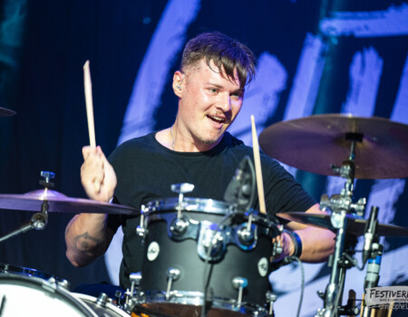 Ludo (drums).
Gut's @ Festiverbant, Festival Rock Compesières (Geneva), Switzerland, 23.8.2025.
(c) Christophe Losberger