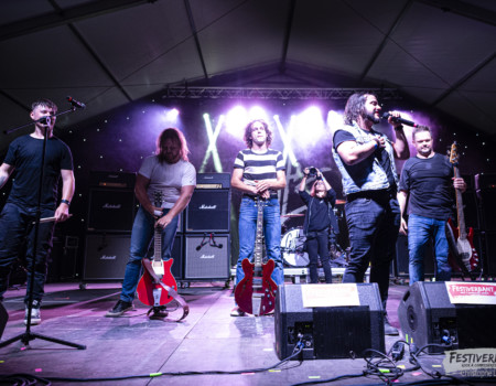 Luca (lead guitar), Benjy (rhythm guitar) , Freddy (vocals), Ludo (drums), Jonas (bass).
Gut's  @ Festiverbant, Festival Rock Compesières (Geneva), Switzerland, 23.8.2025.
(c) Christophe Losberger