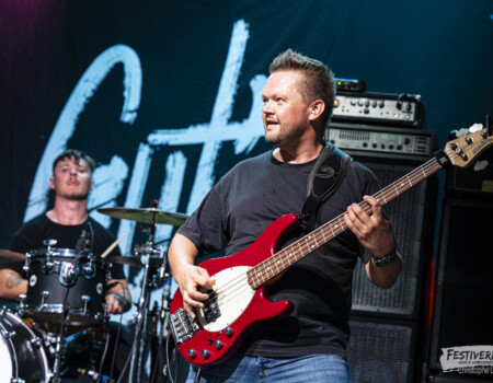 Jonas (bass), Ludo (drums).
Gut's @ Festiverbant, Festival Rock Compesières (Geneva), Switzerland, 23.8.2025.
(c) Christophe Losberger
