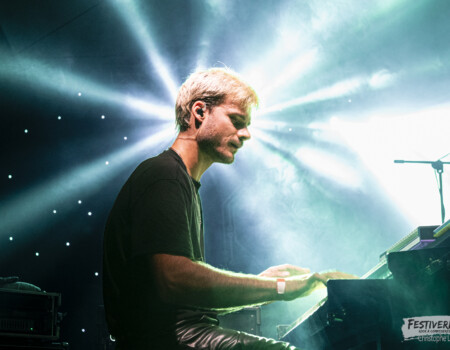 Raphaël Jeandenand (keyboards).
Howard @ Festiverbant, Festival Rock Compesières (Geneva), Switzerland, 22.8.2025..
(c) Christophe Losberger