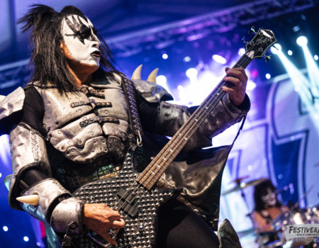 Pocky "The Demon" (bass), Radek "Catman" Sikl (drums).Kiss Forever @ Festiverbant, Festival Rock Compesières (Geneva), Switzerland, 23.8.2025.(c) Christophe Losberger