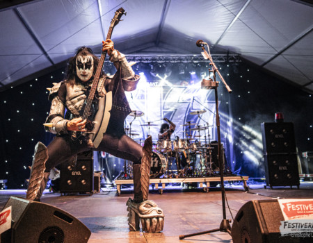 Pocky "The Demon" (bass, vocals), Radek "Catman" Sikl (drums)..Kiss Forever @ Festiverbant, Festival Rock Compesières (Geneva), Switzerland, 23.8.2025.(c) Christophe Losberger