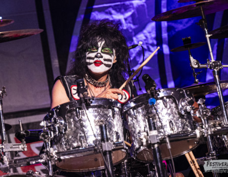 Radek "Catman" Sikl (drums).Kiss Forever @ Festiverbant, Festival Rock Compesières (Geneva), Switzerland, 23.8.2025.(c) Christophe Losberger