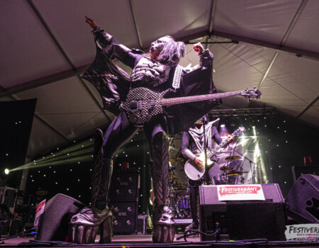 Pocky "The Demon" (bass, vocals).
Kiss Forever @ Festiverbant, Festival Rock Compesières (Geneva), Switzerland, 23.8.2025.
(c) Christophe Losberger