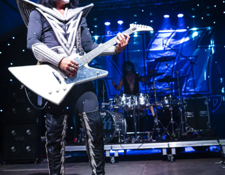 Sturmann Pál "Spaceman" (guitar), Radek "Catman" Sikl (drums).
Kiss Forever @ Festiverbant, Festival Rock Compesières (Geneva), Switzerland, 23.8.2025.
(c) Christophe Losberger
