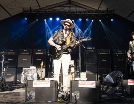 LeanWolf (guitar, vocals), Emilien Gindrat (drums), Romain Delorme (bass).Lean Wolf @ Festiverbant, Festival Rock Compesières (Geneva), Switzerland, 23.8.2025.(c) Christophe Losberger