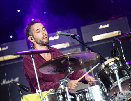 Emilien Gindrat (drums).Lean Wolf @ Festiverbant, Festival Rock Compesières (Geneva), Switzerland, 23.8.2025.(c) Christophe Losberger