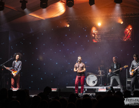 Ben-J (vocals), Mehdy Vonti (guitar), Stefano Rana (guitar), Sébastien Joly (drums), Pascal Macheret (bass).Lenny-K @ Festiverbant, Festival Rock Compesières (Geneva), Switzerland, 22.8.2025..(c) Christophe Losberger