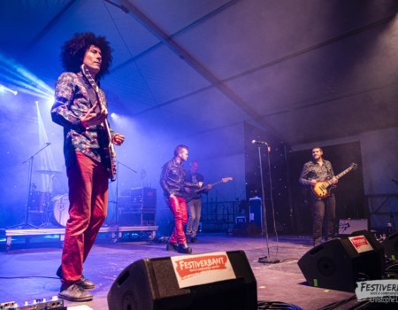 Ben-J (vocals), Mehdy Vonti (guitar), Stefano Rana (guitar), Sébastien Joly (drums), Pascal Macheret (bass).Lenny-K @ Festiverbant, Festival Rock Compesières (Geneva), Switzerland, 22.8.2025..(c) Christophe Losberger
