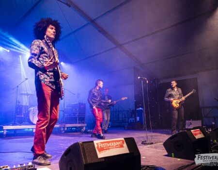 Ben-J (vocals), Mehdy Vonti (guitar), Stefano Rana (guitar), Sébastien Joly (drums), Pascal Macheret (bass).Lenny-K @ Festiverbant, Festival Rock Compesières (Geneva), Switzerland, 22.8.2025..(c) Christophe Losberger