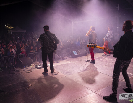 Ben-J (vocals), Mehdy Vonti (guitar), Stefano Rana (guitar), Pascal Macheret (bass).Lenny-K @ Festiverbant, Festival Rock Compesières (Geneva), Switzerland, 22.8.2025..(c) Christophe Losberger