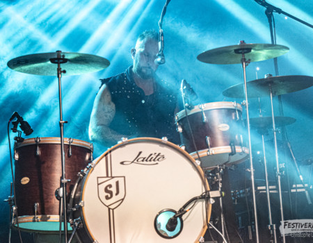Sébastien Joly (drums).Lenny-K @ Festiverbant, Festival Rock Compesières (Geneva), Switzerland, 22.8.2025..(c) Christophe Losberger